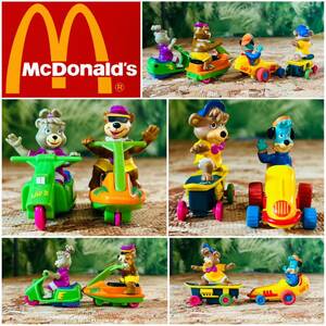 90' vintage McDonald's Hanna-Barbera Yo,Yogi!　Happy Meal Toy×4②ビンテージハンナバーベラヨギベアフレンズマクドナルド全4種セット
