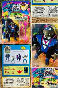 80' vintage Teenage Mutant Ninja Turtles DON as DRACULA* Vintage ninja Mu Tanto ta-toruz* gong kyula Donna * Monstar unopened 