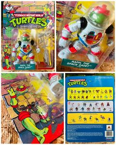 90' vintage Teenage Mutant Ninja Turtles RAPH,THE SPACE CADET* Vintage ninja Mu Tanto ta-toruz* cosmos clothes rough .ero* at that time rare 