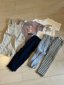 送料無料6点セット 子供服 キッズ服 90cm ZARA baby ザラ UNIQLO ユニクロ 夏物 夏服 半袖 Tシャツ パンツ オーバーオール 男の子 キッズ