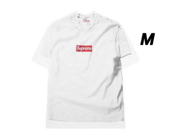 Supreme x MM6 Maison Margiela Box Logo Tee White Mサイズ シュプリーム メゾンマルジェラ Tシャツ