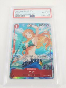 ONE PIECE ワンピースカードゲーム ナミ Ｒ OP01-016 PSA10