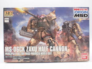 ha0602/07/34　タバコ臭　未組立　バンダイ　機動戦士ガンダム THE ORIGIN MSD　HG　1/144　MS-06JK　ザク・ハーフキャノン