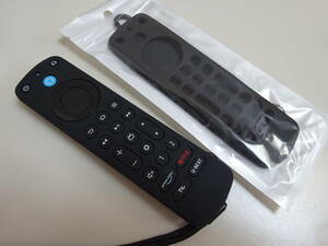 ◆Amazon Fire TV Stick Alexa対応音声認識リモコPro　専 用リモコンカバー ケース　黒