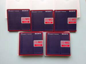 ★最終品★中古品 初期化済★SONY Hi-MD 1GB ミニディスク 5枚