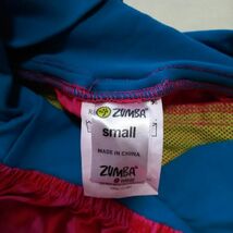 PZ01 ズンバ ZUMBA S ピンク 青 総ロゴ パンツ ウェア フィットネス エアロビ ヨガ ジム ダンス レディース スポーツ エクササイズ_画像4