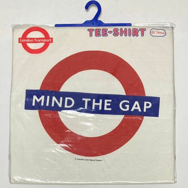 90s MIND THE GAP Tシャツ デッドストック ロンドン 地下鉄 未開封品 