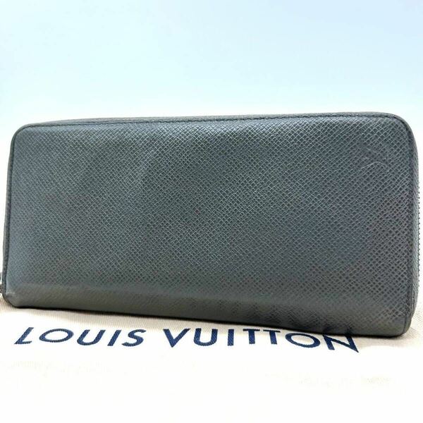 【良品】LOUIS VUITTON ルイヴィトン 長財布 ラウンドファスナー ジッピーウォレット タイガ ヴェルティカル メンズ レザー M32601