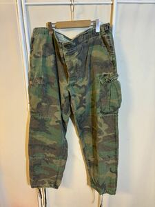  cargo pants camouflage military wood Land duck camouflage big size XL about outdoor ARMY America old clothes 