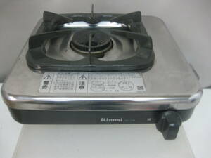 * one . gas portable cooking stove * Rinnai city gas KG-11B box, instructions none * operation not yet verification Junk / use impression present condition goods #80