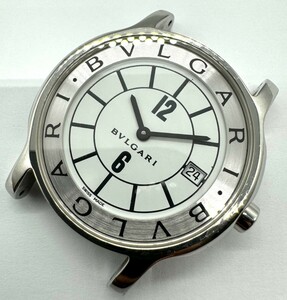 BVLGARI ブルガリ ソロテンポ 腕時計 クォーツ ST35S デイト 2針 アナログ SS ホワイト 
