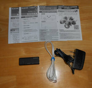 ★ELECOM WRH-300BK3 Wi-Fiポータブルルータ 300Mbps 動作OK