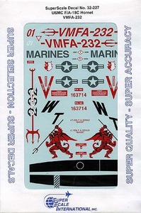 ●蔵出し！ スーパースケールデカール 32-227 1/32　F/A-18C ホーネット VMFA-232 レッドデビルズ