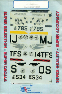 ●蔵出し！ 訳アリ スーパースケールデカール 32-107 1/32　F-16C/ADF ファイティングファルコン 14TFS、36TFS、148FIG