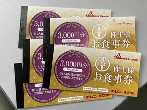 送料込◆チムニー　株主優待　15000円分