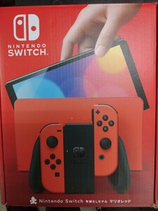 新品未開封　Nintendo Switch　有機ELモデル　マリオレッド　本体