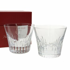 ■1円 ～ 正規 中古 限定 ■ Baccarat バカラ ■ フィオラ ロックグラス 2客 セット ■ イヤータンブラー 2018 オールドファッション 高級