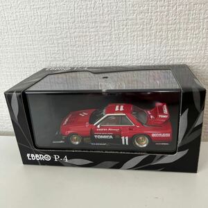 未使用 EBBRO TOMICA SKYLINE SILHOUETTE 1982 RED/BLACK P405ミニカー 1/43スケール