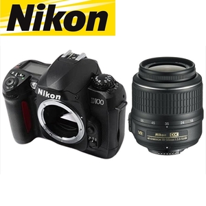 ニコン Nikon D100 AF-S 18-55mm VR 標準 レンズセット 手振れ補正 デジタル一眼レフ カメラ 中古