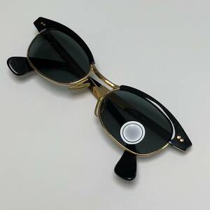 ◆GUCCI グッチ 希少モデル サーモント サングラス GG1365 ブローライン ブラック×ゴールド sunglasses
