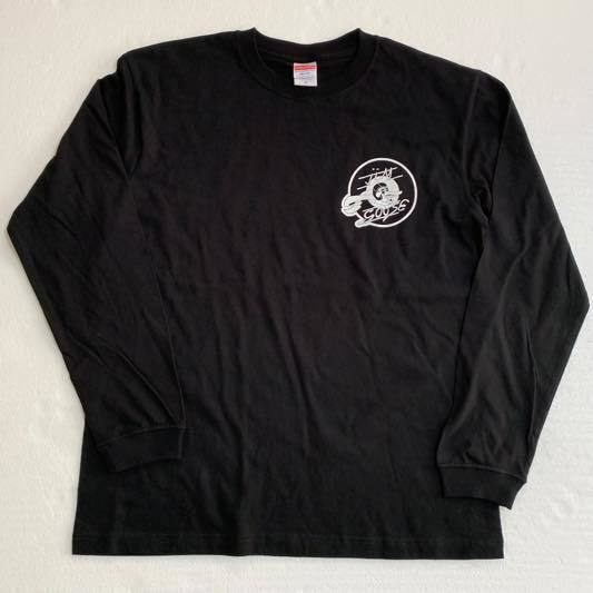 送料無料!MAD MAX マニア必着!グースデカール&KWAKAロゴ長袖Tシャツ!前後プリント★ブラック・Sサイズ★ラス1