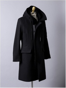 SHELLAC wool . design Mod's Coat L size complete sale goods shellac 5351