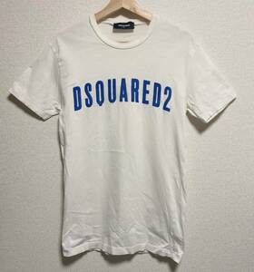 美品 ディースクエアード ロゴ Tシャツ 白 サイズS DSQUARED2 
