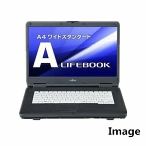 б/у персональный компьютер ноутбук дешевый Windows 7 64bit Fujitsu LIFEBOOK A550 Core i3 M380 2.53G/ память 4GB/ новый товар SSD960GB/DVD/ беспроводной иметь /15 type 