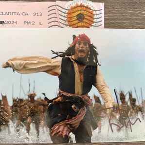 ジョニーデップ サイン入り 写真 オートグラフ パイレーツ・オブ・カリビアン 映画俳優 アカデミー賞