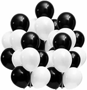 バルーン100個 風船 バルーン 誕生日 パーティー イベント BALLOON 子供 黒白 ホワイト ブラック ピンク ハロウィン