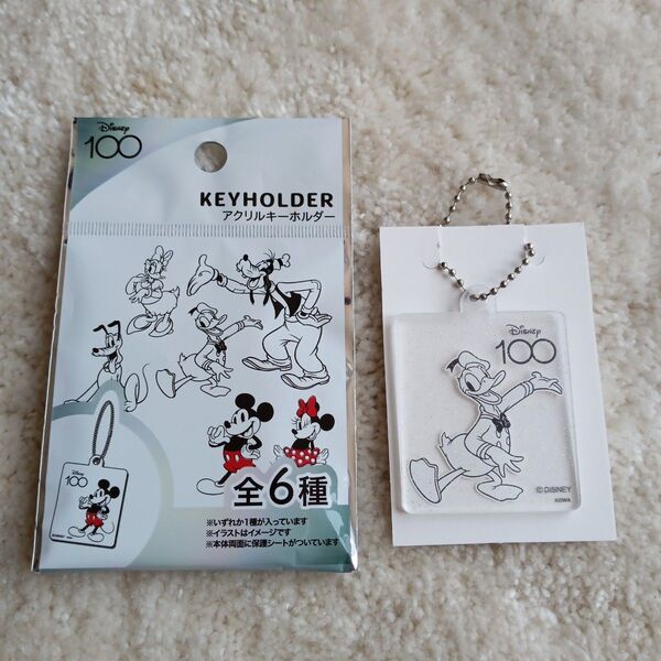 ディズニー キャンドゥ 100周年 アクリルキーホルダー ドナルド