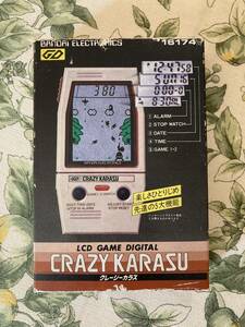 LCD game Crazy kalas Bandai CRAZY KARASU operation verification ending box equipped instructions equipped beautiful goods rare rare 