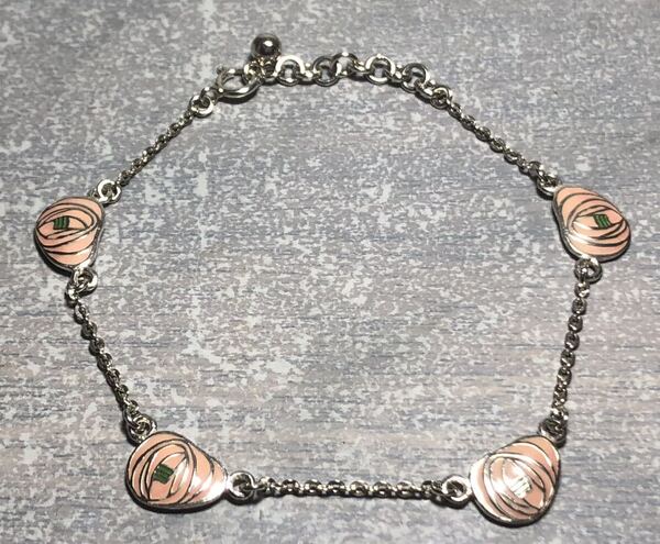 薔薇 フラワー ブレスレット シルバーアクセサリー silver 925