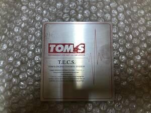 ☆絶版品☆ TOM'S トムス T.E.C.S ECU エンジン コンピューター エンブレム JZA80 JZS161 JZX100 SXE10 JZS171 1JZ 2JZ Supra Toyota TOMS 