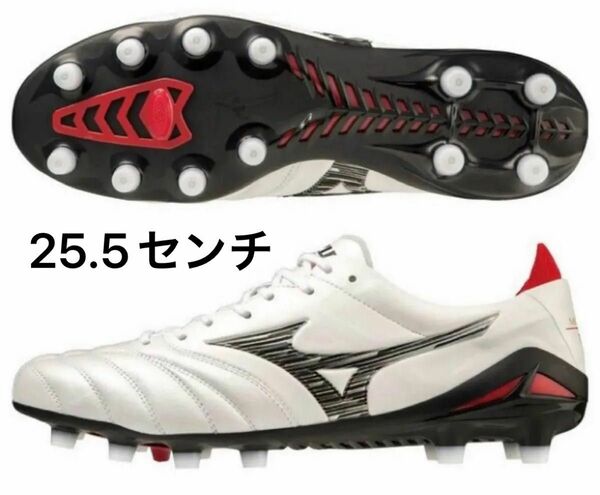 25.5cm 新品未使用 ミズノ モレリア ネオ 4 ジャパン JAPAN サッカースパイク P1GA233009 白 ホワイト