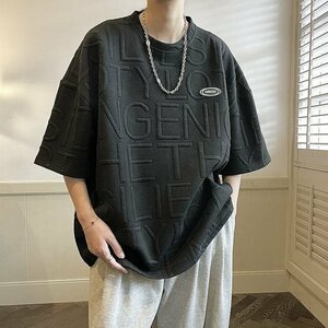 ［sunstore］★夏服 薄手 涼しい 大きいサイズ メンズ 大きいサイズ 半袖Tシャツ 吸汗速乾 ビッグシルエット ブラック M