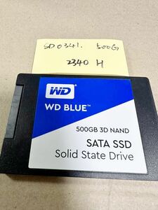 SD0341 /[ used operation goods ]Western Digital WD Blue SATA SSD 500GB operation verification ending 2340H