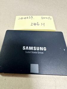 SD0339【中古動作品】SAMSUNG 内蔵 SSD 500GB /SATA 2.5インチ動作確認済み 使用時間546H