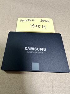 SD0340【中古動作品】SAMSUNG 内蔵 SSD 500GB /SATA 2.5インチ動作確認済み 使用時間9905H