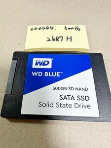 SD0344 /【中古動作品】Western Digital WD Blue SATA SSD 500GB 動作確認済み2687H