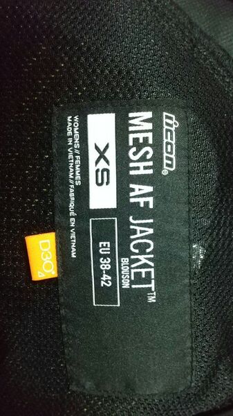 ICON メッシュAFジャケット ステルス レディースxs