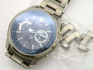 1円◆稼働◆ カシオ LIW-M610TS リニエージ ブラック ソーラー メンズ 腕時計 コマ3 N67804