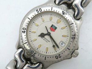 1円■ジャンク■ タグホイヤー WG1112-0 プロフェッショナル ホワイト クオーツ メンズ 腕時計 N69602
