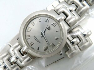 1円◆稼働◆ ジバンシー シルバー クオーツ レディース 腕時計 コマ2 N66204