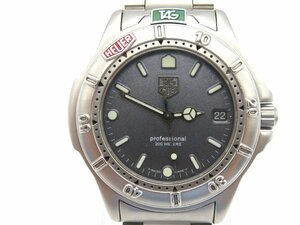 1 jpy * operation * TAG Heuer 999.206A Professional 200 silver quarts men's wristwatch O695