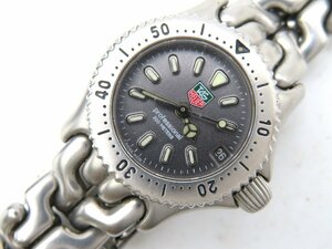 1円◆稼働◆ タグホイヤー S99.208 プロフェッショナル シルバー クオーツ レディース 腕時計 N70306