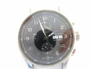 1円◆稼働◆ ハミルトン H327161 ブラック 自動巻き メンズ 腕時計 O707