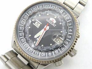 1 иен * работа * Orient EM00-C1 серый самозаводящиеся часы мужские наручные часы N67104