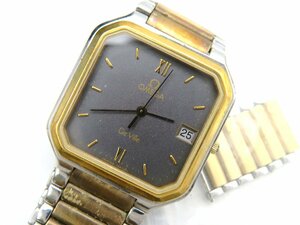 1円◆稼働◆ オメガ デヴィル シルバー クオーツ レディース 腕時計 コマ N68601