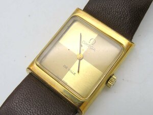 1円◆稼働◆ オメガ デヴィル ゴールド 手巻き レディース 腕時計 N65607